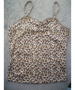womens tank top leopard lace mouth valley size medium nwot - £18.87 GBP