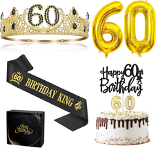 60Th Birthday Gifts for Men, 60Th Birthday Decorations for Men, 60 Birthday King - £29.28 GBP