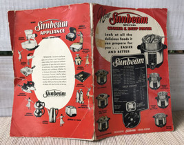 1952 Vtg Sunbeam Pamphlet Cooker &amp; Deep Fryer Appliance Cook Guide Recipes as is - £11.48 GBP