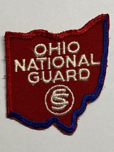 OHIO NATIONAL GUARD PATCH, CUT EDGED, ON TWILL, CHEESE CLOTH BACKING - $9.90