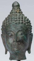 Ancien Thai Style Chiang Saen Montage Bronze Bouddha Tête - 18cm/7 &quot; - $298.61