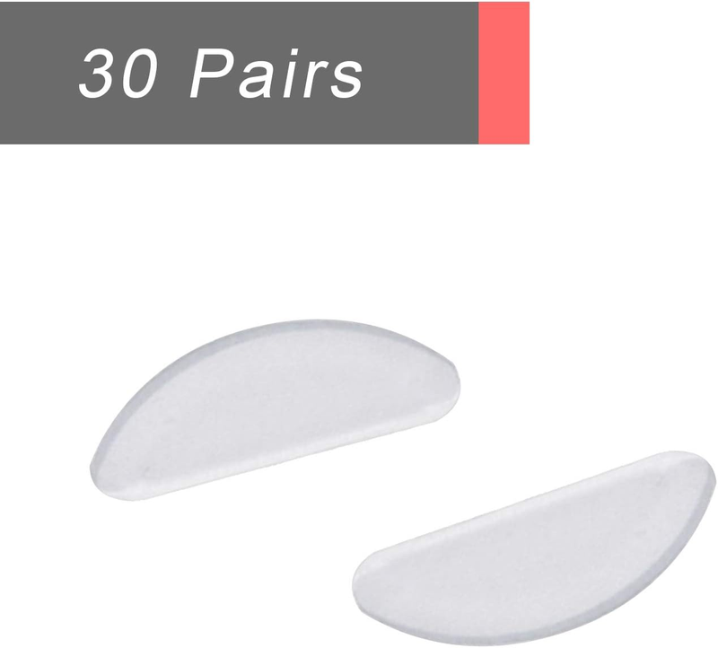NEPAK 30 Pairs Eyeglass Nose Pads,Eye Glasses Nose Pads Non Slip,Silicone Nosepa Item image 2