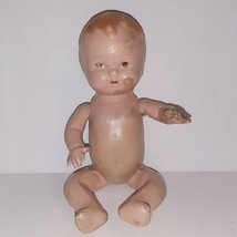 Vintage 30s Baby Doll Composition Antique 12” Long Jointed Ginger - £27.69 GBP