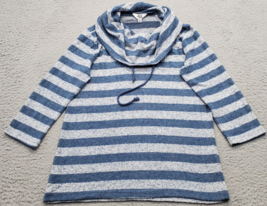 Jack by BB Dakota Sweater Womens Small Multi Striped Knit Long Sleeve Drawstring - $20.29