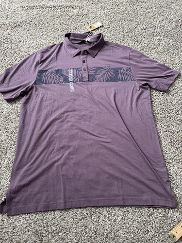 Travis Matthew The Eco Collection Purple Golf Short Sleeve Polo Mens Siz... - $32.71