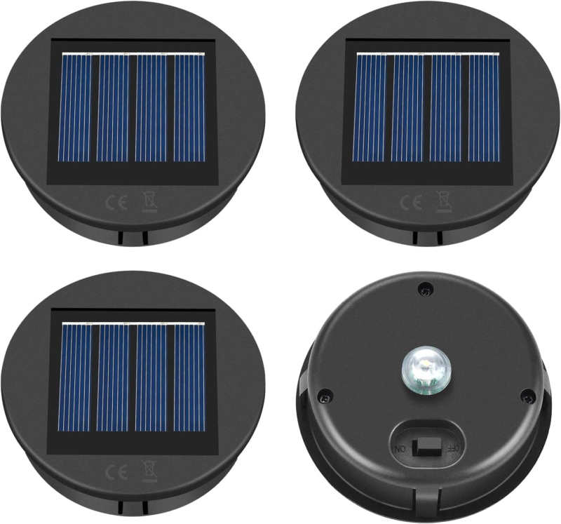 Solar Light Replacement Top 4 Pack (Top Size 3.15 Inch, Bottom Size 2.76 Inch) L - $26.58