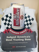 Vintage 90s Old Milwaukee Beer Winner Circle Advertising Cardboard Sign 40&quot;x50&quot; - £28.84 GBP