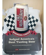 Vintage 90s Old Milwaukee Beer Winner Circle Advertising Cardboard Sign ... - £28.91 GBP