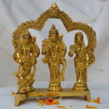 Ram Darbar Brass Statue Brass Gift Item, Temple Decor Shri Ram Family-I-8051 - £67.55 GBP