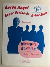 Herman&#39;s Hermits &amp; Peter Noone Earth Angel Car Show (2000) Vintage 4-pg Flyer Oh - £7.90 GBP