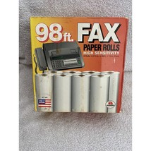 AMCO- 98 Foot- 5 Rolls Fax Paper, High Sensitivity - 8.5” x 1/2” Core - ... - $17.64 CAD