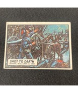 1962 Topps Civil War News Card #44 SHOT TO DEATH Vintage 60s Trading Cards - £15.58 GBP