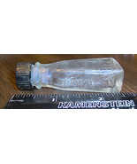 small TRIMAL BOTTLE collectible clear glass w/ original top - $36.24 CAD