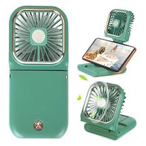 Portable Mini Fan Small Battery Operated Fan 5 In 1 As Power Bank,Phone Holder,H - £32.76 GBP