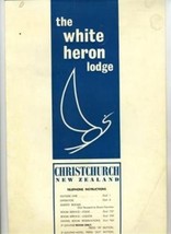 White Heron Lodge Christchurch New Zealand Packet Stationery Postcard Qa... - £17.38 GBP