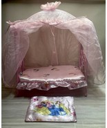 Disney Princess Metal Canopy Bed Pink  18” READ - $29.39