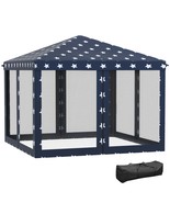 Outsunny 10&#39;x10&#39; Pop Up Canopy Tent w/Netting, EZ Up Screen House - $3,248.08 MXN