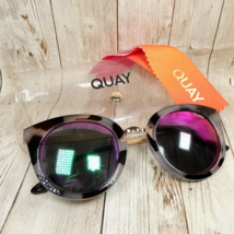 Quay Australia Tortoise Mirrored Round Cat Eye Sunglasses - 50-26-142 - £28.23 GBP