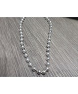 925 Sterling Silver 32-in 5 mm Wide Bead Necklace Free Shipping - $119.99