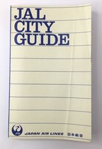 JAL CITY GUIDE Japan Air Lines 1972 English &amp; Japanese Maps Pocket Size ... - £10.31 GBP