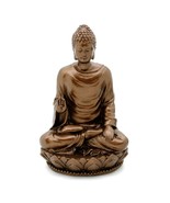 BUDDHA STATUE 3&quot; Small Buddhist Sakyamuni Icon Figurine Bronze Color Res... - €14,70 EUR