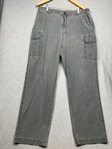 L.L Beans Cargo Straight Leg Denim Jeans Mens Sz 40 X 34 Gray Outdoor Ca... - £17.33 GBP