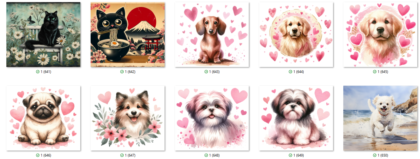 Cat & Dog Sublimation Ready To Press Transfer Prints Bundle Of 10 Transfer Desig Item image 10
