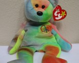 Ty Beanie Baby Peace Bear 1996 5th Generation Hang Tag NEW - $7.91