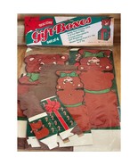 Vintage NOS Holiday Gift Boxes Teddy Bear Cardboard Set Of 4 GiftCo See ... - $253.19 MXN