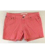 Brody Jeans Women&#39;s Orange 5 Pocket Zipper Fly Flat Front Jean Shorts Si... - $7.92