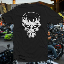 Flaming Skull #3 Cotton T-SHIRT Sturgis Dayton Bike Week Hd Club Biker Cycle - £13.99 GBP+