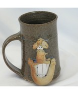 Funny 3D Face Mug Beaver Creek Stoneware Pottery 1983 Belvidere IL Hand ... - $30.91 CAD