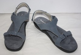 Propet 11 42.5 Ripple Walker Denim Blue Nubuck Leather Comfort Sandals S... - $17.10