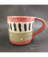 Handmade Fired Up! Studio "Radiate" Pattern Coffee Mug, Lead Free, Rare & OBO - $36.00