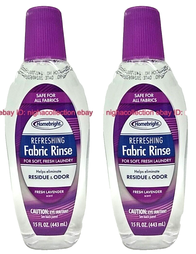 2 X H.bright Laundry Fabric Rinse Eliminates Residue Odor Fresh Lavender... - $16.82