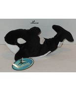 Vintage Sea World Theme Park Exclusive Shamu 12&quot; Plush Toy Killer whale ... - $663.34 MXN