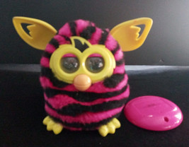 2012 Hasbro Furby Boom Black w/Pink Stripes Tested &amp; Works - £30.63 GBP