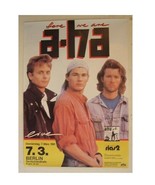 A-Ha Affiche 1991 Image Grand Concert Berlin Aha A Ha - $1,164.37 MXN