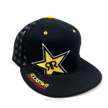 Rockstar Energy Drink Industries Flexfit Flatbill Hat L/XL Rare Hat - $45.53