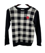 Charter Club Black White Plaid Cotton Sweater Size Medium New - £9.65 GBP