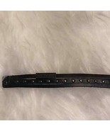 Calvin Klein Jeans brown leather stud choker - $447.61 MXN