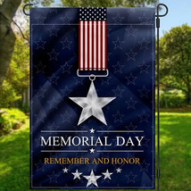 Memorial Day Remember &amp; Honor Garden Flag Double Sided 12&quot; x 18&quot; NEW! - £6.16 GBP