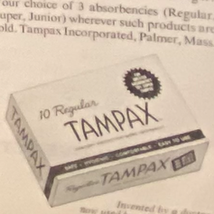 Tampax Print Ad Edison Electric Institute May 11 1962 Frame Ready Black ... - $8.87