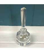 Vtg Mikasa Gemini Slovenia Clear Crystal Perfume Bottle Decanter &amp; Tall ... - £30.37 GBP