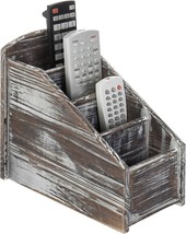 Mygift Living Room Tv Media Organizer With 4 Compartments, Rustic Torche... - £28.42 GBP