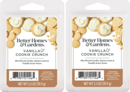 Better Homes and Gardens Scented Wax Cubes 2.5oz 2-Pack (Vanilla Cookie Crunch) - £9.47 GBP