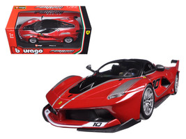 Ferrari Racing FXX-K #10 Red 1/24 Diecast Model Car by Bburago - $50.37