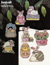 8 Easter Ornament Treasures Bunny Egg Basket Chick Counted Cross Stitch Patterns - £9.42 GBP