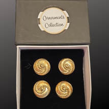  Magnetic Horse Show Number Pins Gold Swirl Concho Set of 4 NEW image 2