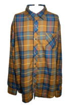 Marmot Shirt Men&#39;s XXL 2XL Brown Flannel Button Up Outdoors Plaid Cotton - £18.00 GBP